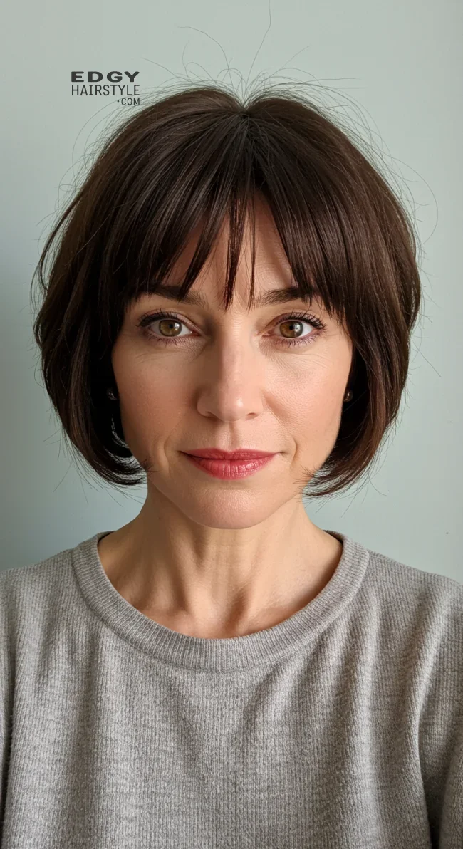 5. Classic French Bob | Elegant Hairstyles For Women Over 60 With Fine Hair
