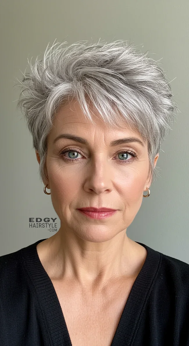 4. Textured Crop Cut | Elegant Hairstyles For Women Over 60 With Fine Hair