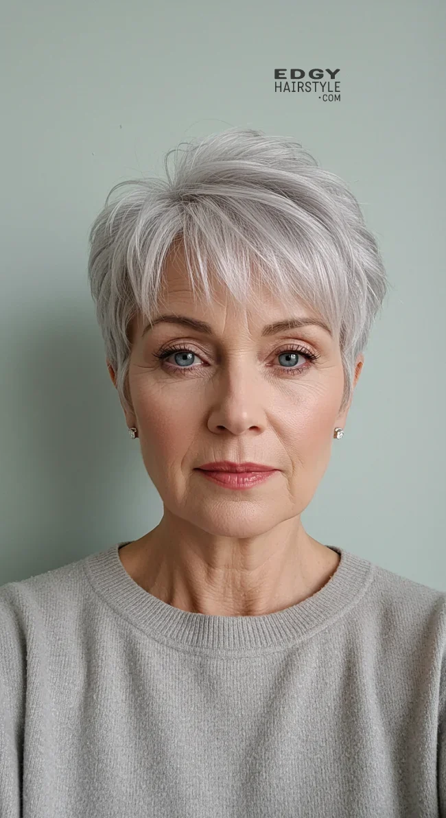 3. Soft Pixie Cut | Elegant Hairstyles For Women Over 60 With Fine Hair