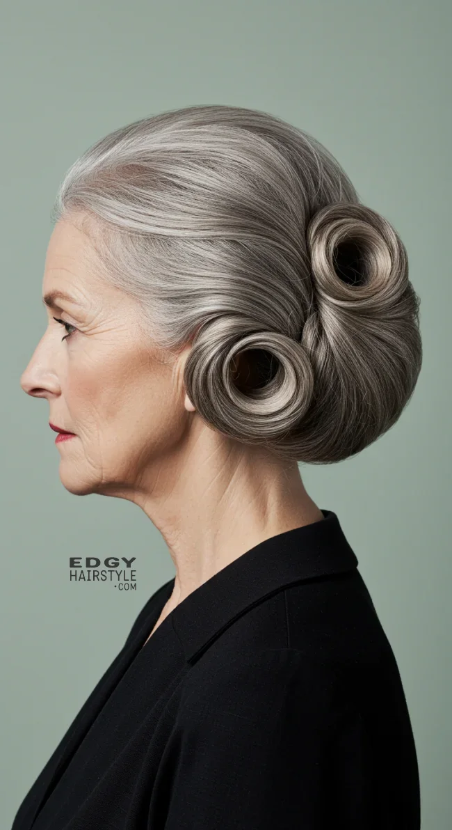 14. Elegant French Twist | Trendy And Age-Defying Hairstyles For Older Women