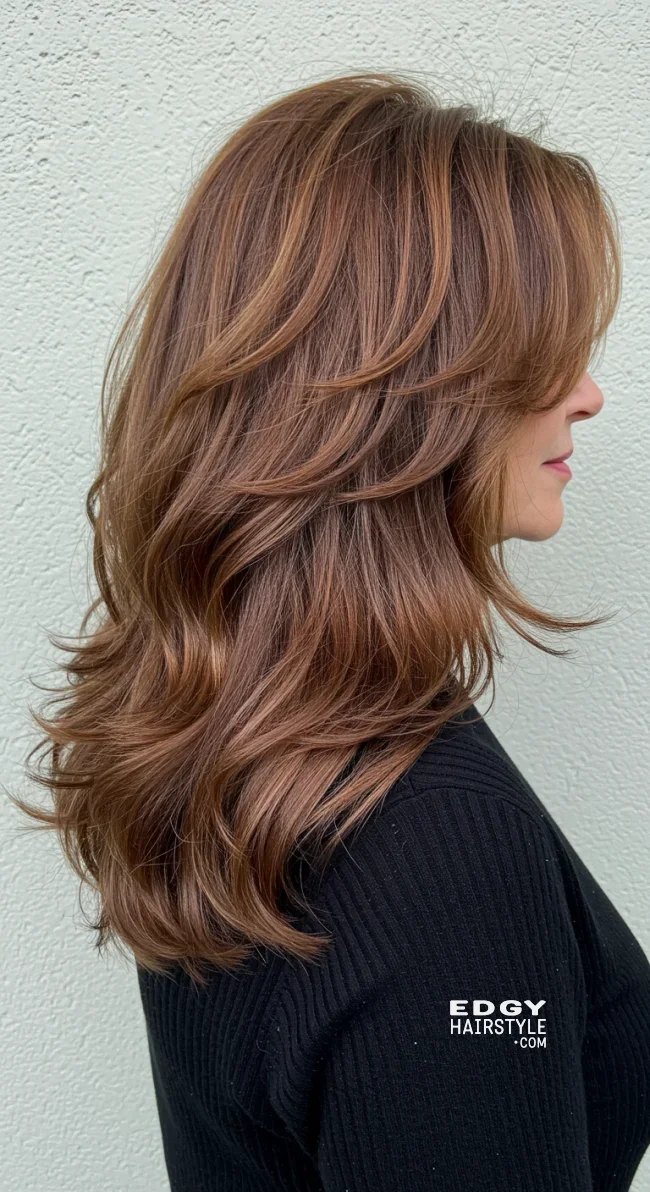 4. Graceful Long Layers | Trendy And Age-Defying Hairstyles For Older Women