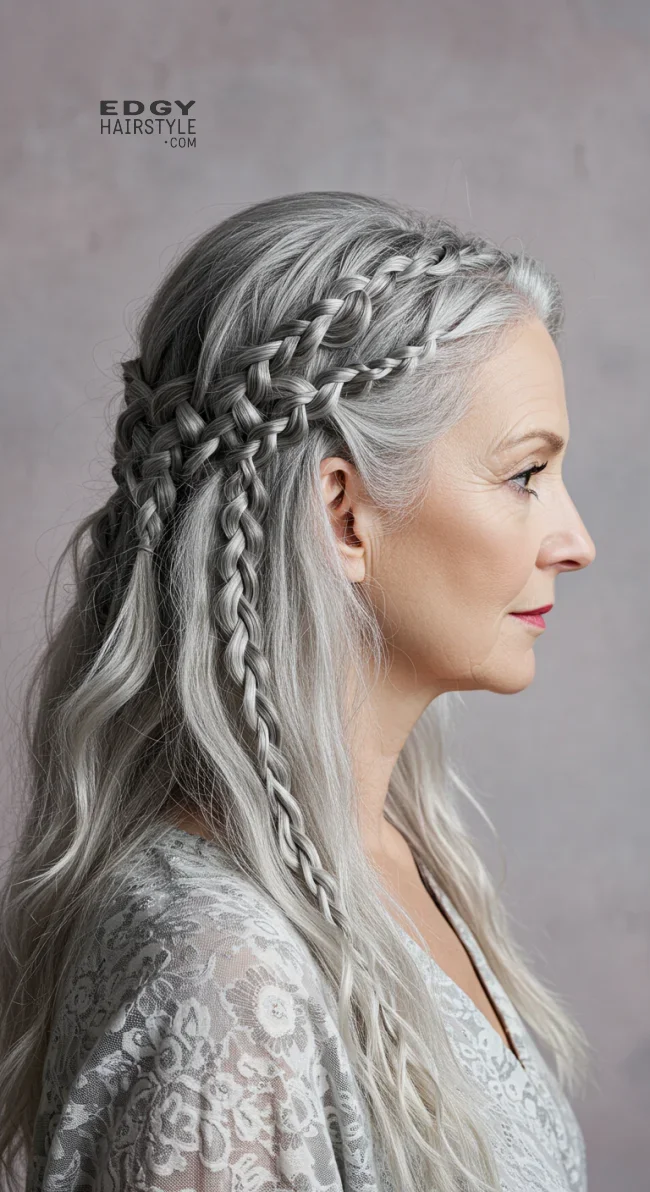 12. Braided Accents | Trendy And Age-Defying Hairstyles For Older Women