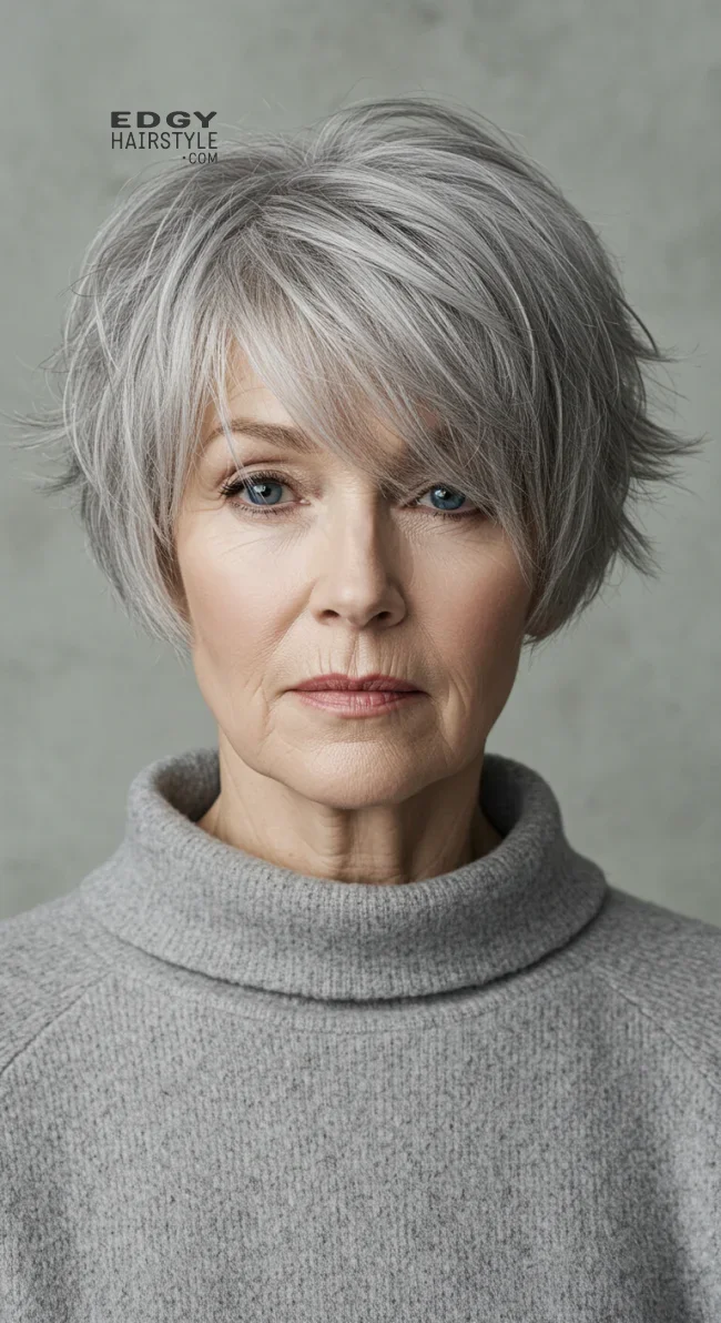 7. Modern Shag | Trendy And Age-Defying Hairstyles For Older Women