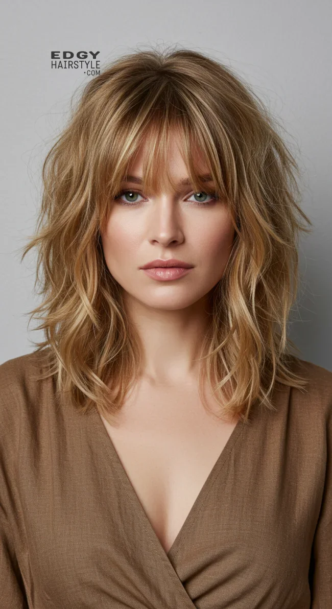 4. Wavy Shoulder-Length Shag | 15 Shag Haircut Ideas For A Fresh New Look