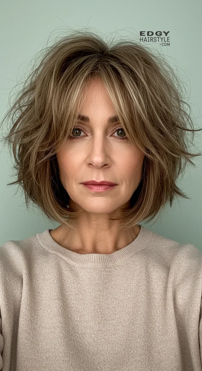 10. Shaggy Bob | Youthful Looks: Trendy Hairstyles For Over 50