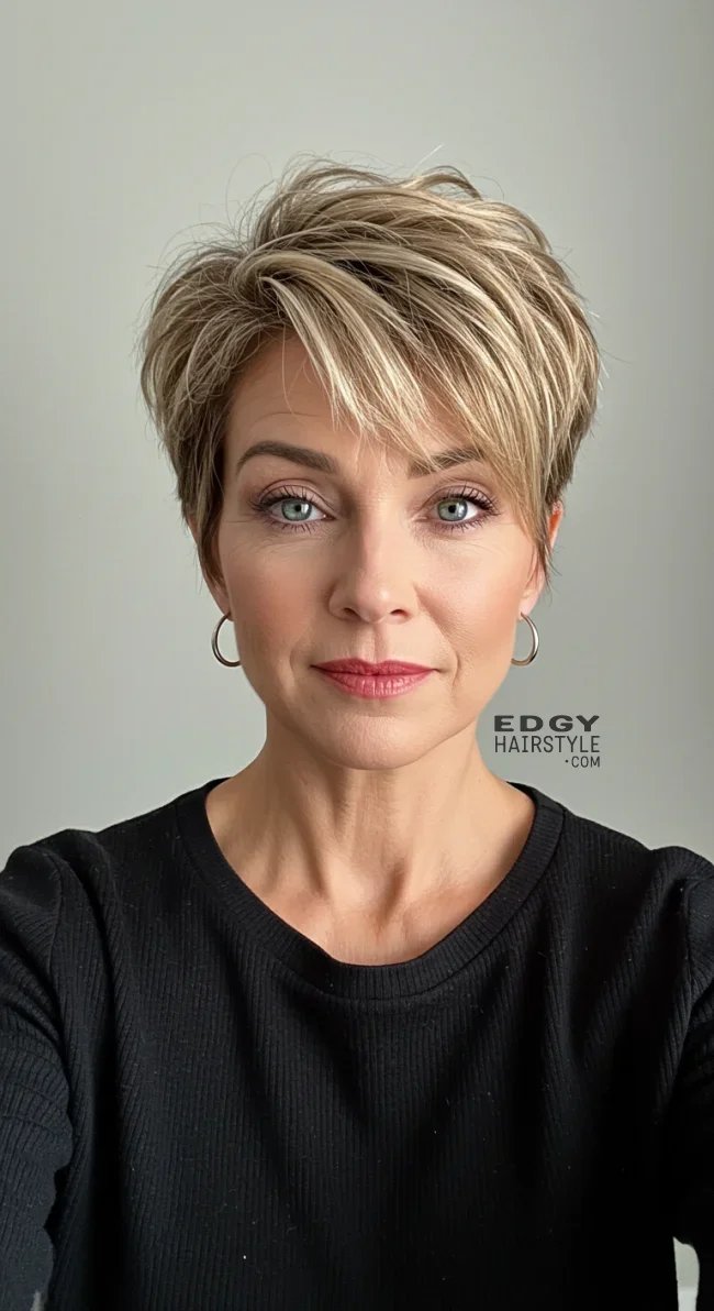2. Textured Pixie Cut | Youthful Looks: Trendy Hairstyles For Over 50