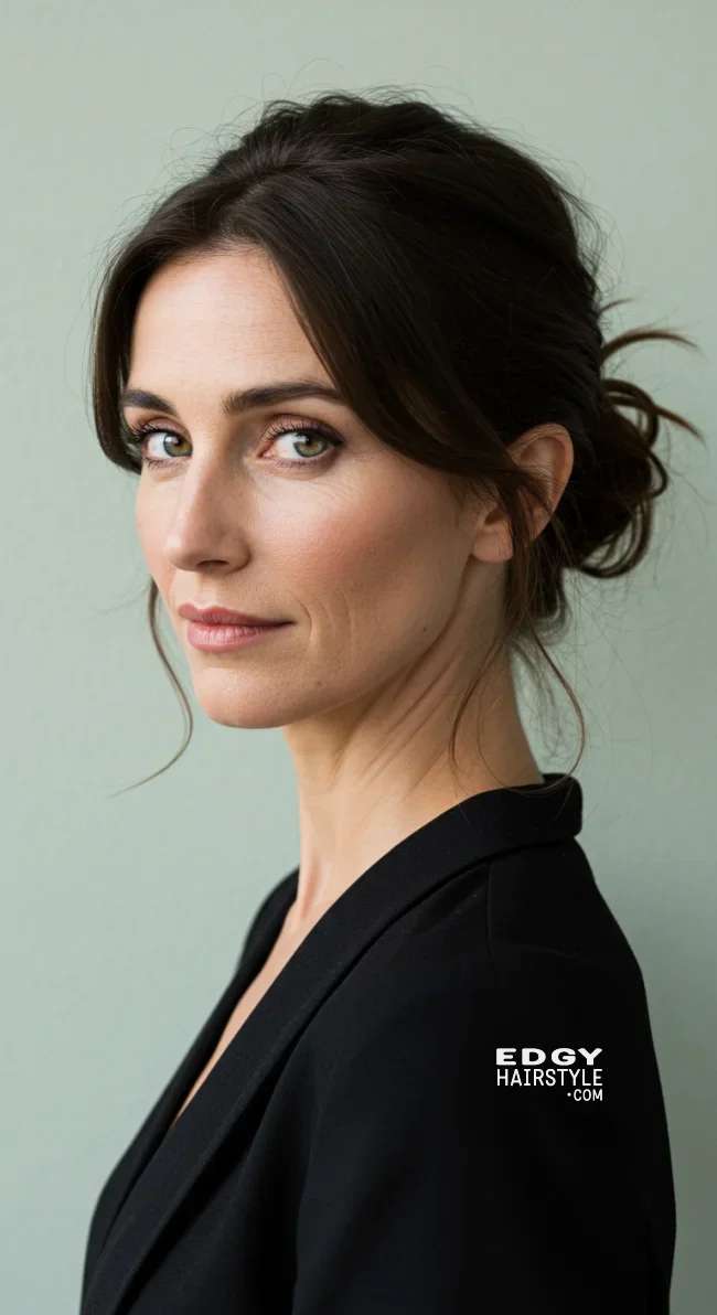 12. Messy Low Bun | Youthful Looks: Trendy Hairstyles For Over 50